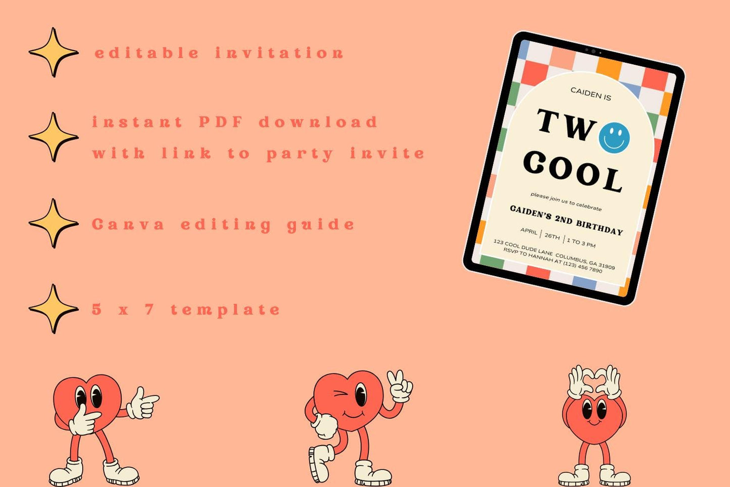 Two Cool Birthday Invitation