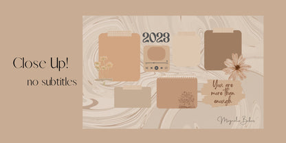 2023 Brown Minimalist Desktop Wallpaper
