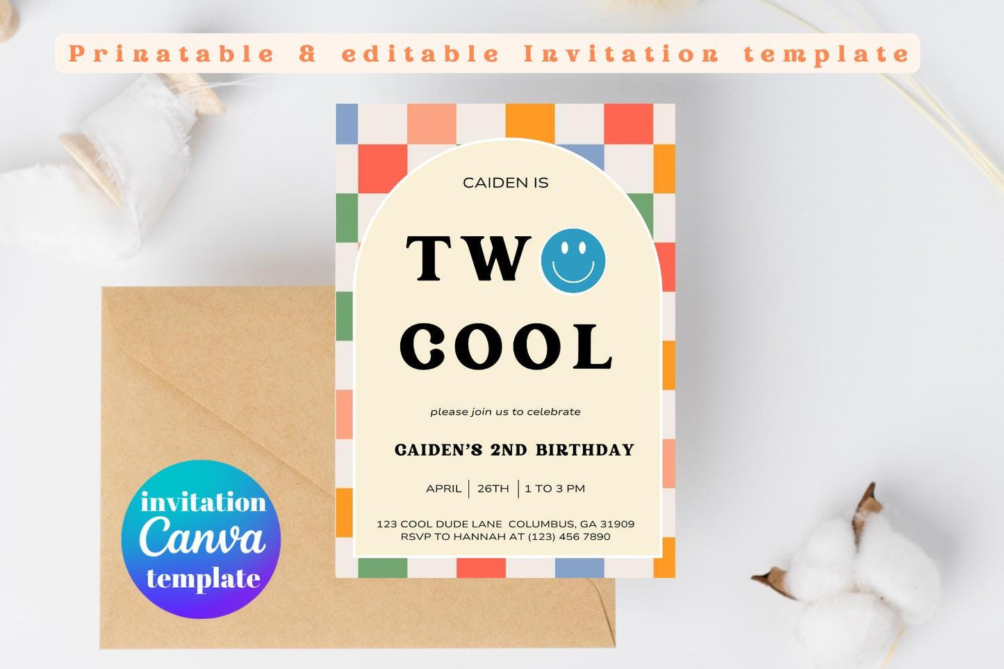 Two Cool Birthday Invitation