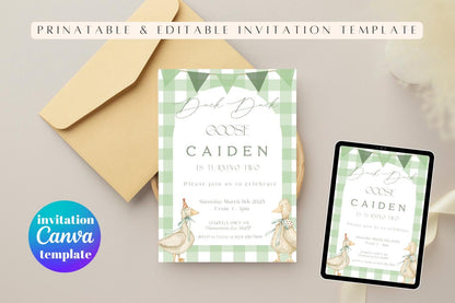Duck, Duck, Goose! Birthday Invite