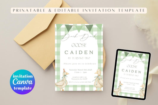 Duck, Duck, Goose! Birthday Invite