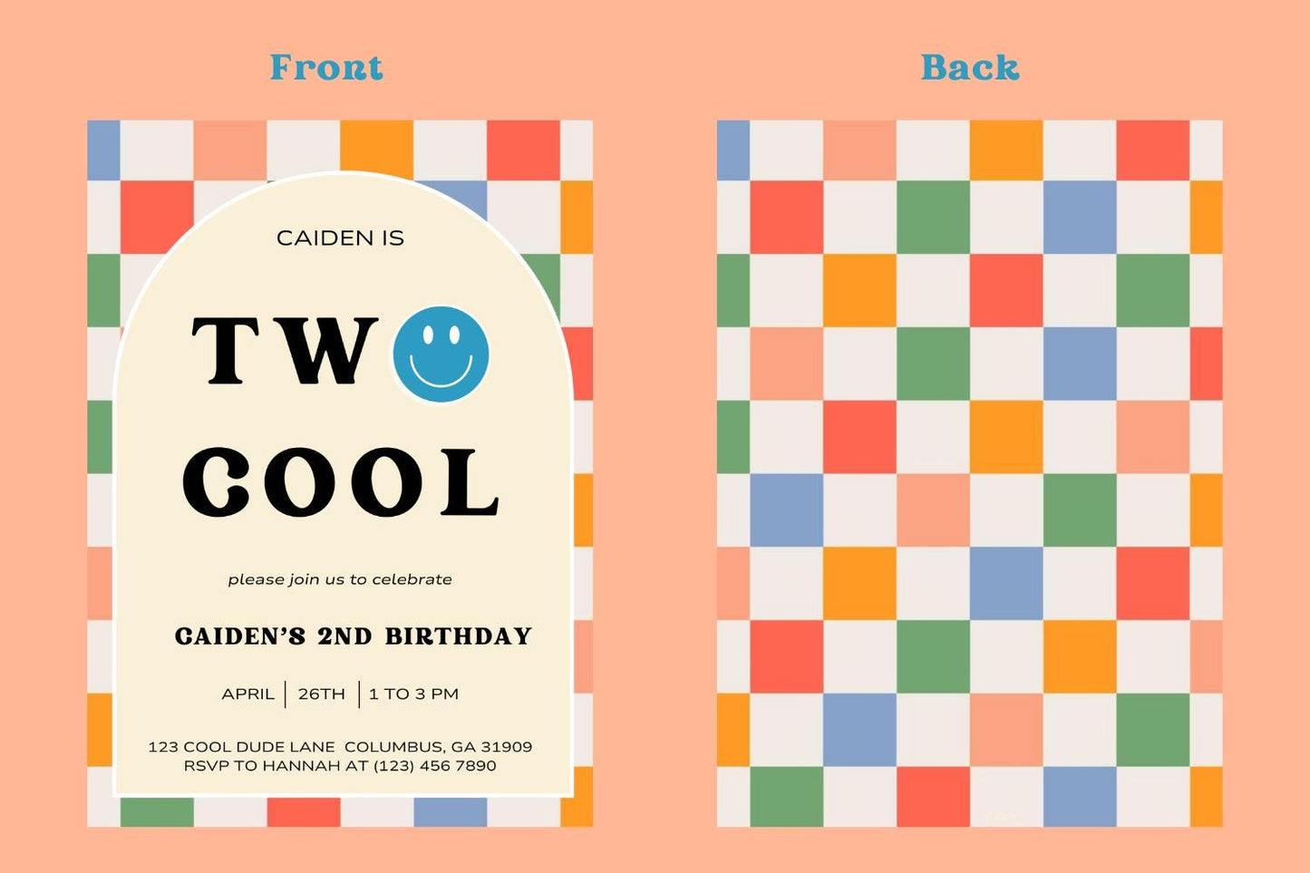 Two Cool Birthday Invitation