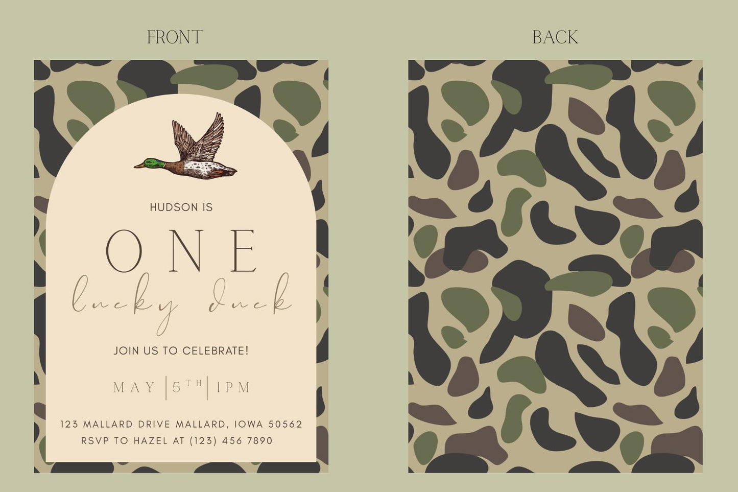 One Lucky Duck Birthday Invitation Template